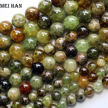 Meihan Brezplačna dostava (64beads/usmeritev) naravne 6 mm zelena granat nemoteno krog svoboden kroglice za nakit DIY izdelava načrta