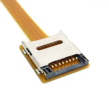 Micro SD TF Pomnilniško Kartico Komplet Moški Ženski Podaljšanje Mehko Ravno FPC Kabel 10 cm