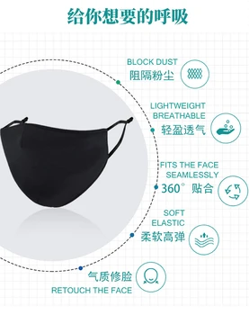 Moda DSQ2 Masko Tiskanje Poliester Stroj Dihanje Večkratno uporabo Nepremočljiva In Dustproof Bombaž Usta Masko