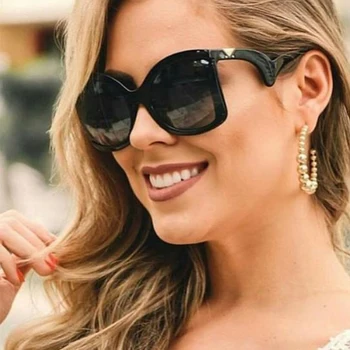 Moda metulj sončna Očala Ženske letnik Luksuzne blagovne Znamke Oblikovalec gradient sončna očala za ženski Ženski očala UV400 oculos