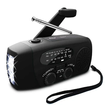 Multifunkcijski Vroče Prodaje Radio Večnamensko Radio Strani Ročice Sončne USB Charge WB Radio, Svetilka Power Bank