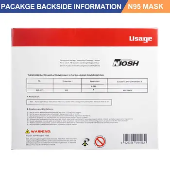 N95 Masko z NIOSH Certificiranje 20PCS Dihanje Zaščito Masko Proti Prahu Usta Maska 95% Blokiranih Mascarillas Tapabocas
