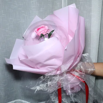 New Rose Spovedi Valentinovo Darilo Romantično Darilo Polje HD Prozorno Modro Rdeče Rose Šopek Poročni Dobave