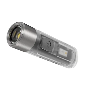 NITECORE TIKI LE Mini Led Svetilka P8 ro s koncesijo, Bela+UV LED Keychain Svetilka z USB Polnjenjem za Pohodništvo in Kampiranje