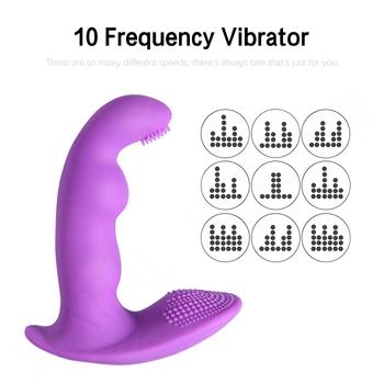 Nosljivi Vibrator Silikonski Vibrator Nevidno Vibracijske Hlačke G-spot Klitoris Stimulator Ženski Masturbator Sex Igrače za Ženske