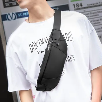 Nov slog pasu vrečko moške trend multi-funkcionalne crossbite prsih vrečko moške športe na prostem pasu vrečko žensk mobilni telefon vrečko lahko