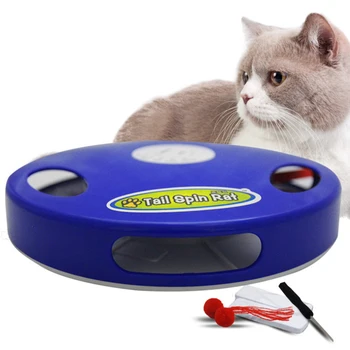 Nova Smešno Interaktivne Lepe Igrače Mačke Rep Spin Podgana Električni Squeak Hišne Živali, Igrače, Električni Squeak Zabava Igrača Za Mačke Hišne 5