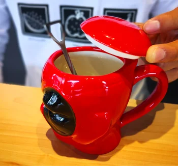 Nove Ustvarjalne Kave Vrč DEADPOOL Vrč 3D Kavo In Pijačo Skodelico Visoko Temperaturo Proizvodnji Kakovost Keramike Lepo Kakovosti
