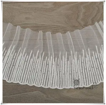 Novo DIY ročno izdelana oblačila neto materiala čipke trim Krilo poročno obleko pribor 18 cm noga zavese očesa tkanine, čipke