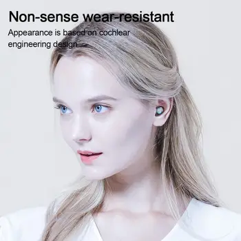 Novo F9-6 Valjni TWS Šport Vodotesne Slušalke Brezžične Čepkov V5.0 Bluetooth Slušalke 300mAh Moči Banke Brezžične Slušalke