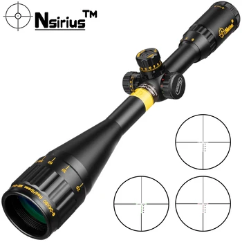 NSIRIUS 6-24X50 AOE Zlato Taktično Riflescope Optične Pogled Rdeča Zelena llluminate Crosshair Lovska Puška Področje uporabe