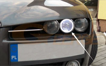 Odlično RF daljinski Bluetooth APP Multi-Barvni Ultra svetla RGB LED Angel Eyes Dan Luči Za Alfa Romeo 159 2004-2012 žarometov