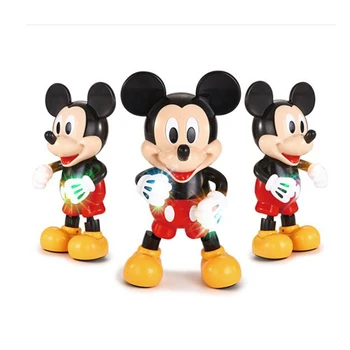 Original Disney Ples Mickey Mouse Anime Številke Ukrep Bleščečih Glasbe Sijoče Izobraževalne Elektronski Hojo Robota Otroci Igrače