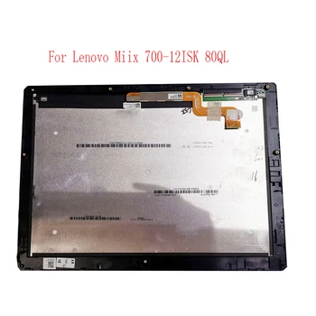 Original NOVI Lenovo Ideapad Miix 700-12ISK 80QL Skupščine LTL120QL01-001 003 2160*1440 LCD Zasloni Zaslon na Dotik z okvirjem