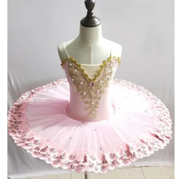 Otroci strokovno balet tutu obleko dekle plesne kostume otrok Uspešnosti ballerinas tutu Oblačila, otroški Karneval, Jazz ples obleka