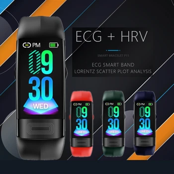 P11plus PPG EKG Pametna Zapestnica Krvni Tlak Smartband Srčni utrip MonitorActivity Fitnes Tracker Merjenje telesne temperature