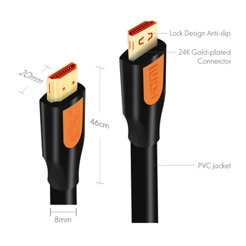 PCER HDMI 4K 60hz 3840*2160 Kabel HDMI na HDMI Oxygen-Free Copper 3D Slike HDMI kabel Ultra HD 30hz pozlačeno nasvet