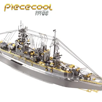 Piececool 3D Kovinski Puzzle čolni modeli NAGATO RAZRED BOJNA DIY Lasersko Rezanje Uganke Jigsaw Model Za Odrasle, Otroci Igrače