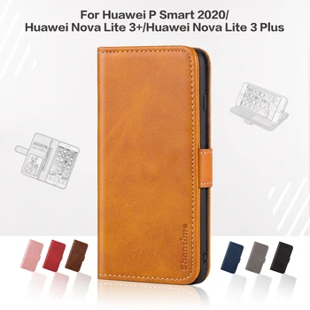 Pokrovček Za Huawei P Smart 2020 Poslovnih Primeru Usnje Razkošje Z Magnetom Denarnice Primeru Za Huawei Nova Lite 3 Plus Telefon Kritje