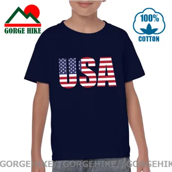Praznovanje Svojega Domoljubja S Tem ZDA Pismo Design otroci T Shirt ZDA Zastavo Tshirt fantje oblačila dekle oblačila Novo Stilsko Tee