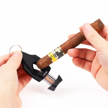 Prenosni Potovanja Cigar Rezilo Iz Nerjavečega Jekla V-Cut Oblike, Cigar Škarje Škarje Stranka Kajenje Orodje, Pripomoček, Pribor, Noži