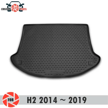 Prtljažnik mat HAVAL H2~2019 trunk talne preproge ne zdrsne poliuretan umazanijo zaščito notranjosti debla avto styling