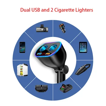 QC 3.0 Avto Vtičnico Cigaretnega Vžigalnika Vtikač 12v do 24v LED USB Adapter za Polnilnik USB Avto Polnilec Za Mobilni Telefon, MP3 DVR Dodatki