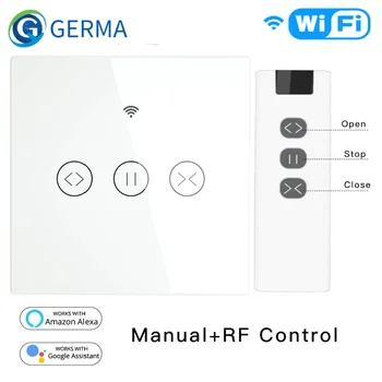 RF WiFi Smart Touch Zavese Žaluzije roletnih Stikalo Tuya Smart Življenje App Remote Control,Delo z Alexa Echo googlova Domača stran
