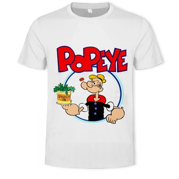 Risanka anime Popeye 3D tiskanje moda za moške in ženske kratke oplaščeni T-shirt mehkega materiala na prostem priložnostne svoboden moški T-shir
