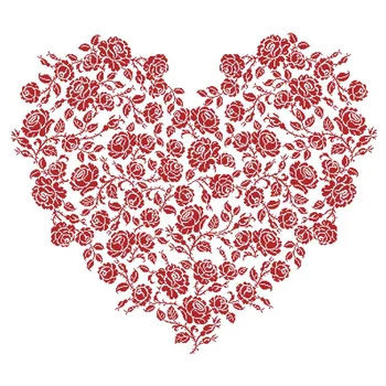 Rose srce navzkrižno šiv paket eno barvo 18ct 14ct 11ct belo krpo bombažno nit vezenje DIY ročno needlework