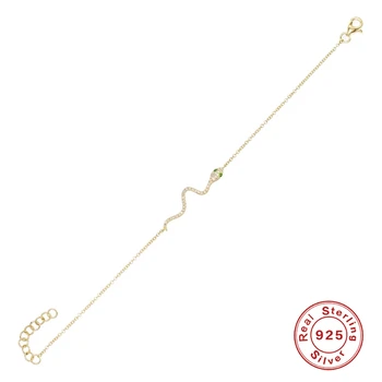 ROXI Elegantno Strele Star Kača Kristali Verige Zapestnice za Ženske Zlate Zapestnice 925 Sterling Srebrna Zapestnica Nakit Zapestnica
