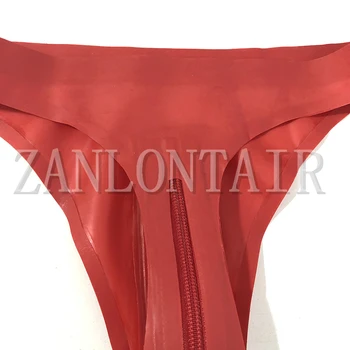 Ročno seksi eksotičnih perilo, ženske, ženski rdeče latex odprite mednožje zadrgo boxer hlačke, tangice hlače v hlače, spodnje perilo cekc zen
