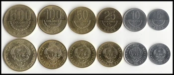 Set 6 Kosov Ameriki Costa Rica Kovancev Novo Izvirno Kovanec Je Unc Spominska Izdaja Realno