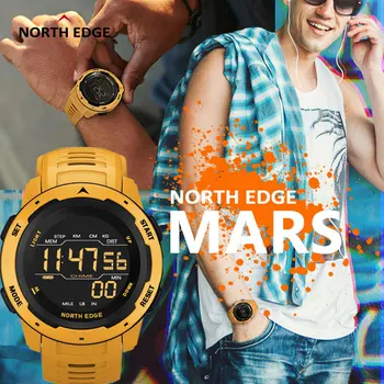 SEVERNI ROB Mars Digitalni Pametno Gledati Moški Šport, Moda, Tek, Plavanje Nepremočljiva 50M Moške Elektronska ura