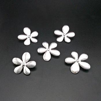 Shuangsheng 2018 moda 10 kos retro zlitine cvet pribor retro srebro DIY, nakit, dodatki za nakit, izdelava