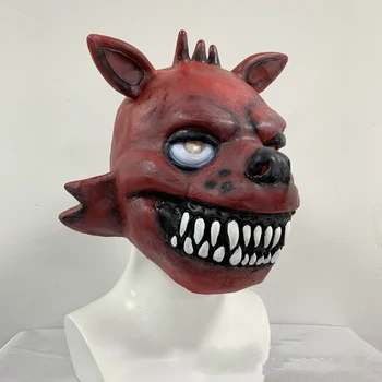 Smešno Pet Noči Na Freddy je Cosplay Masko Foxy Chica Freddy Nosijo Živali, Maska za Odrasle Halloween Cosplay Kostum Stranka Rekviziti