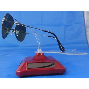 Solar Powered Obračanje Sončnih Očal Okvir Zaslona Stojalo Kažejo Imetnik Rack