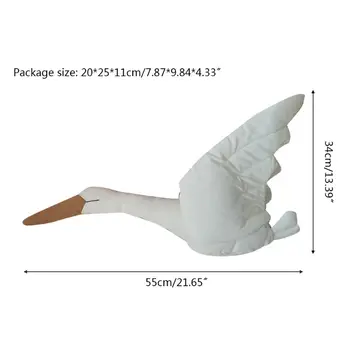 Srčkan Swan Živali Igrača Mehko Blazino Otroška Spalna Lutka Rojstni Dan Darila Soba Dekor Igrača Swan Lutka