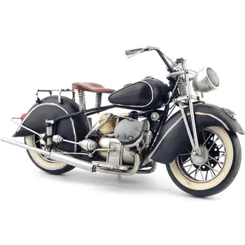 Starinsko Klasične motorno kolo, Model Retro Vintage Kovani Metal Obrti za Dom Dekoracijo Doma Pohištvo Tinplate Ročno