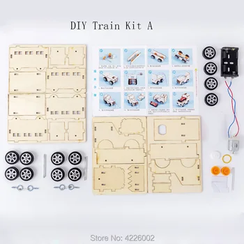 STEBLO DIY Komplet Igrač Vlak Električni Izobraževalne Znanost Eksperiment Otroci Tehnologije Elektronske Projekt Gradnje za Otroke Boy