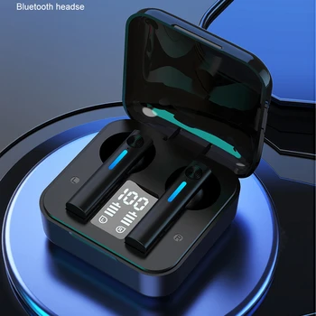T13 Bluetooth Poslovnih Slušalke Touch Kontrole Brezžični Športne Slušalke Noise Cancel LED Zaslon Slušalke Čepkov za iOS Android