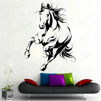 Teče Konj vinilna divje Živali Domov Dekoracijo Živali Temo Steni Plakat izmenljive umetnosti zidana JH210
