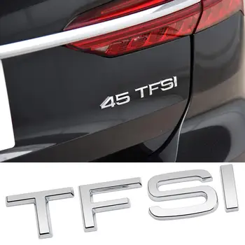 TFSI A3 A6 A6L A8L Črke Logotip Prtljažniku Avtomobila Nalepke Rep Kovinski Simbol Za Audi A1 B9 C5 C6 C7 TTS S4 S5 S6 S7 SQ5 V7 Dodatki