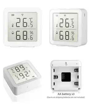 Tuya Wifi Temperatura Tester Nenormalno Alarm Senzor Vlažnosti Termometer, Higrometer Temperature In Vlažnosti Detektorji Pametne Izdelki