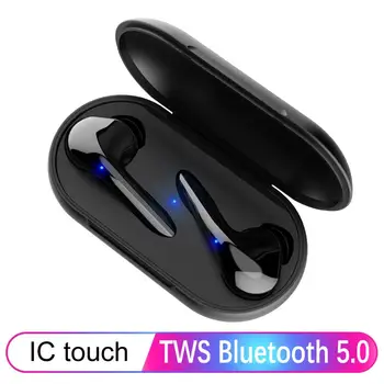 TWS M6S Bluetooth 5.0 Brezžične Slušalke Touch Kontrole V uho Športne Slušalke s Polnjenjem Polje