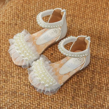 ULKNN Dekleta sandali 2020 poletje novo otrok princesa čevlji 1-3 let 9 otroške sandale malo dekleta plesne čevlje bela