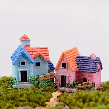 Umetni Vikend Hiša Mini Plovilo Miniaturni Pravljice Vrt Dom Dekoracija Hiše Mikro Krajinsko Dekor Oprema DIY