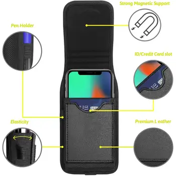 Univerzalna Torbica za Telefon Pasom Primeru za Huawei P30 Pro Primeru za Huawei P30 P30 Lite Primeru Pasu Vrečko Magnetnega držala namestite Pokrov