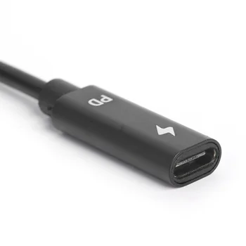 USB C Ženski Adapter Kabel Gospodinjstvu Računalnik 3A 65W PD Hitro Polnjenje Dodatki za Microsoft Surface Pro 2