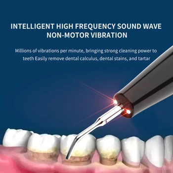 USB Električni Ultrazvočne Zobne Ustni Scaler Prenosni 3 Nasveti za Čiščenje Zob Matematika Odstranjevalec Zobne Madeže Tartar Beljenje Orodje